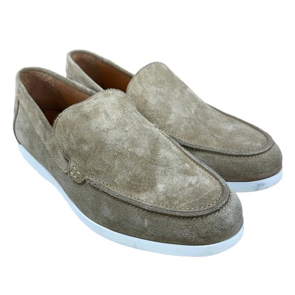 Duke + Dexter Men's Tan Suede Slide On Loafers Size 7 New Without Box